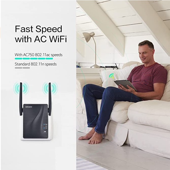 WiFi Range Extender Signal Booster Dual-Band Wireless Internet Repeater - Picture 3 of 6